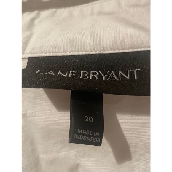 Lane Bryant, Classic White Blouse, Long Sleeved, Button front, B88, $37 - Picture 2 of 3